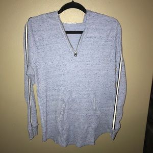 Light blue quarter zip pullover